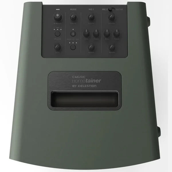 C-Music Hometainer 8M Wireless Bluetooth Portable PA Loudspeaker with Built-In Mixer - Moss Green