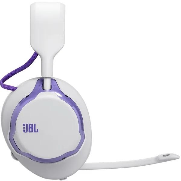 JBL Quantum 650 Wired/Wireless Bluetooth+2.4GHz Multi-Platform Over-Ear Gaming Headset with Mic - White