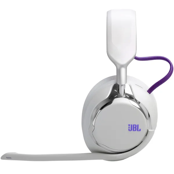 JBL Quantum 950 Wired/Wireless Bluetooth+2.4GHz Multi-Platform Noise-Cancelling Over-Ear Gaming Headset with Mic - White