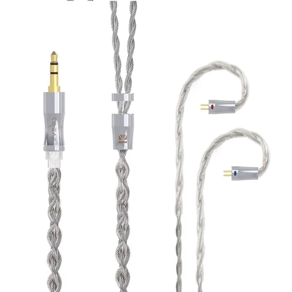 KBEAR Chord 26AWG 4-core Litz Stranded Graphene+Silver-Plated Copper (SPC) Hybrid 4.4mm Balanced Upgrade Cable