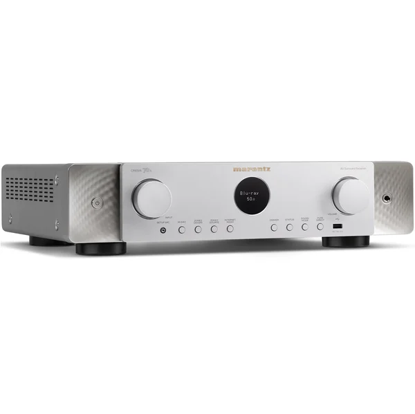 Marantz CINEMA 70 7.2 Channel 8K Hi-Fi Network AV Receiver (with Dolby Atmos, DTS:X) - Silver/Gold