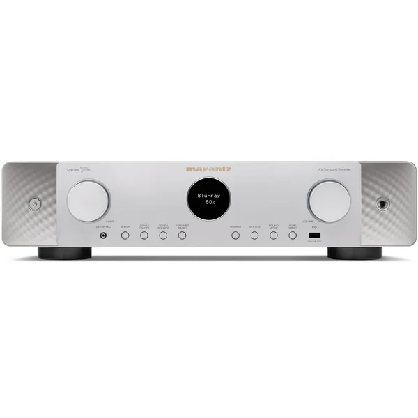 Marantz CINEMA 70 7.2 Channel 8K Hi-Fi Network AV Receiver (with Dolby Atmos, DTS:X) - Silver/Gold