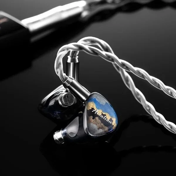 QoA Aviation 4-Driver (3BA+1DD) Hybrid In-Ear Earphone - Mirage Black