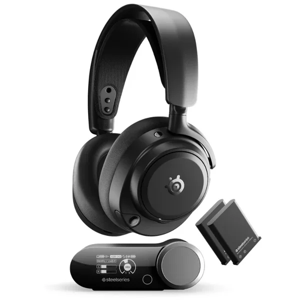 SteelSeries Arctis Nova Pro Omni Wireless Bluetooth+2.4GHz Multi-Platform Noise-Cancelling Over-Ear Gaming Headset - Black