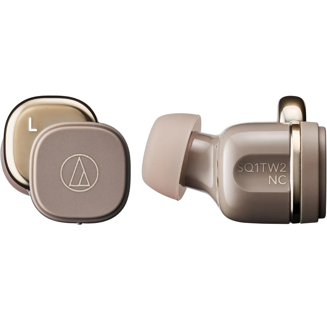 Audio-Technica ATH-SQ1TW2NC True Wireless Bluetooth Noise-Cancelling In-Ear Earphone with Mic