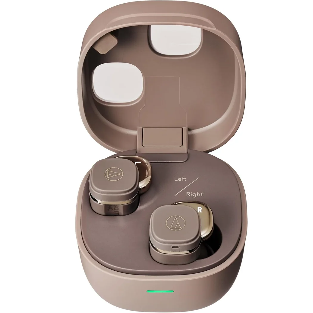 Audio-Technica ATH-SQ1TW2NC True Wireless Bluetooth Noise-Cancelling In-Ear Earphone with Mic
