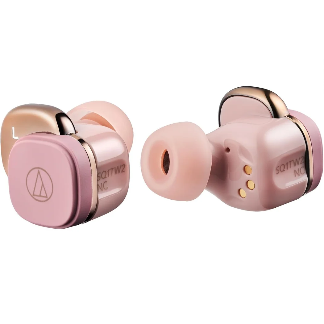 Audio-Technica ATH-SQ1TW2NC True Wireless Bluetooth Noise-Cancelling In-Ear Earphone with Mic