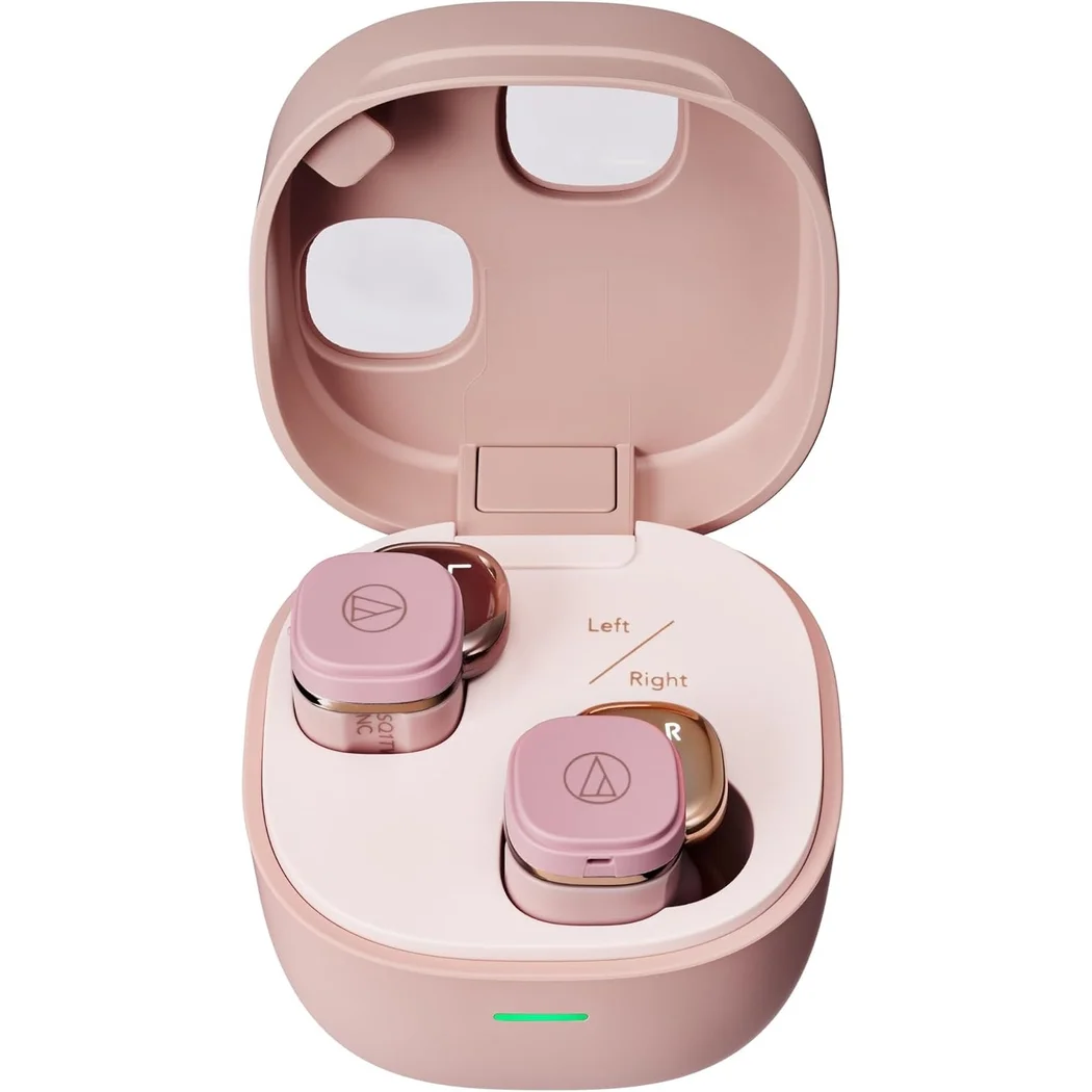 Audio-Technica ATH-SQ1TW2NC True Wireless Bluetooth Noise-Cancelling In-Ear Earphone with Mic