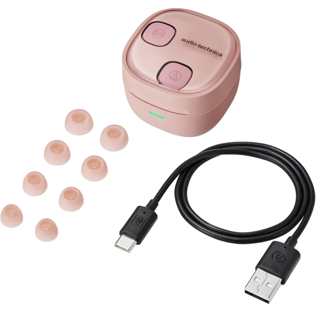 Audio-Technica ATH-SQ1TW2NC True Wireless Bluetooth Noise-Cancelling In-Ear Earphone with Mic