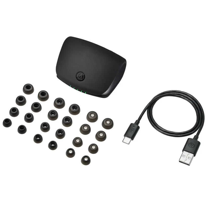 Audio-Technica ATH-TWX9MK2 True Wireless Bluetooth Noise-Cancelling In-Ear Earphone with Mic