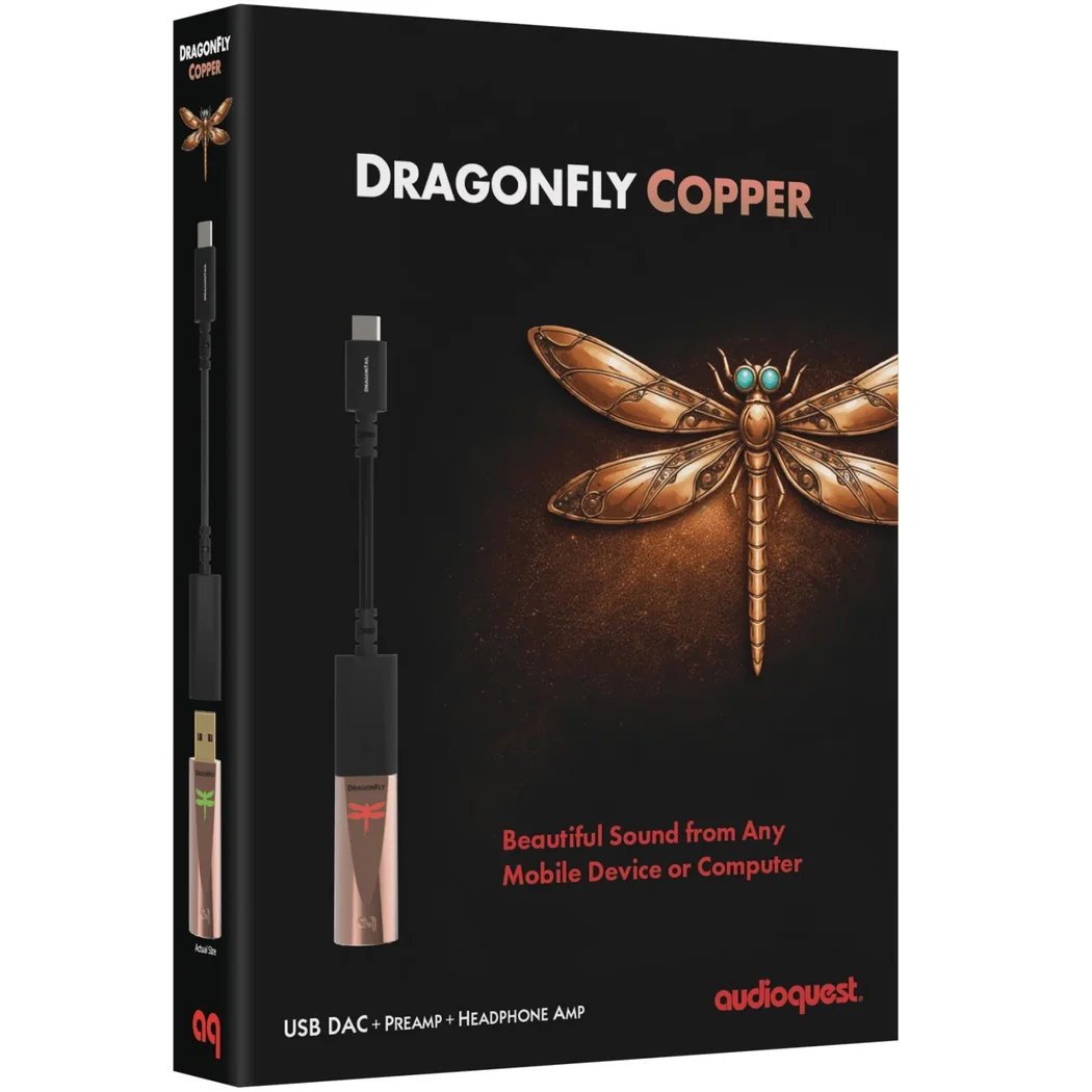 AudioQuest DragonFly Copper Portable Headphone Amplifier & USB DAC