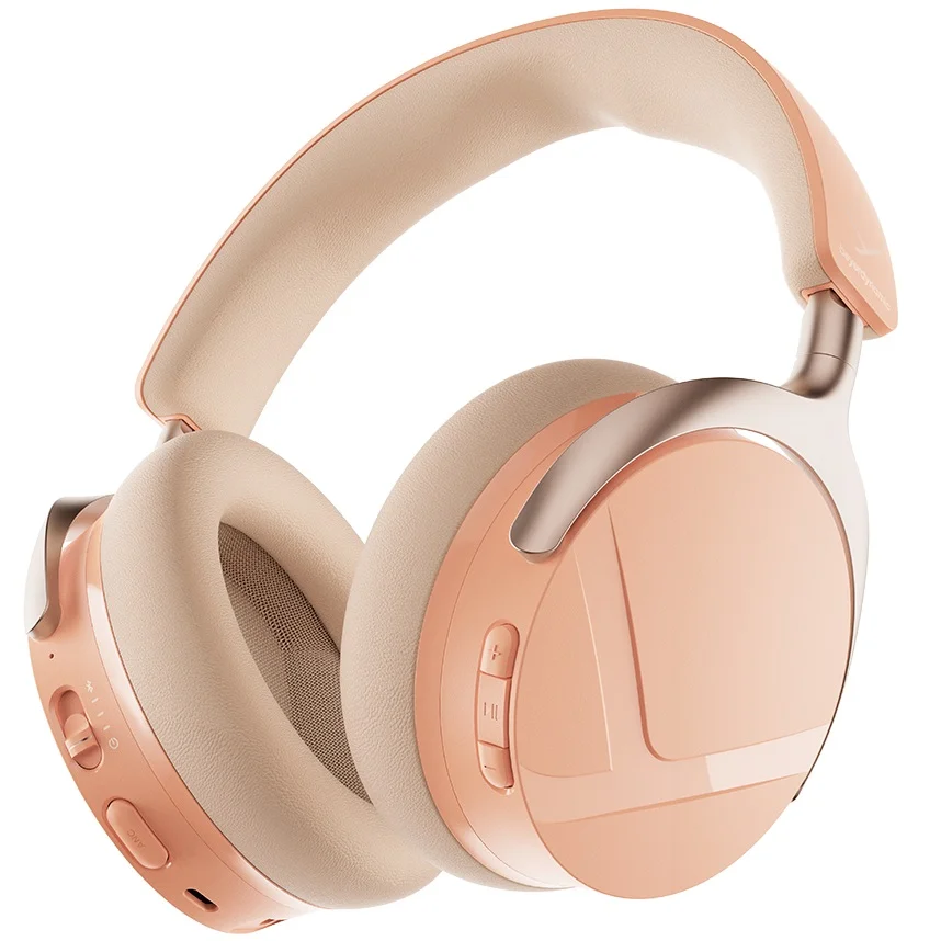 Beyerdynamic AVENTHO Y Wired/Wireless Bluetooth Noise-Cancelling Over-Ear Headphone with Mic - Peach Blush