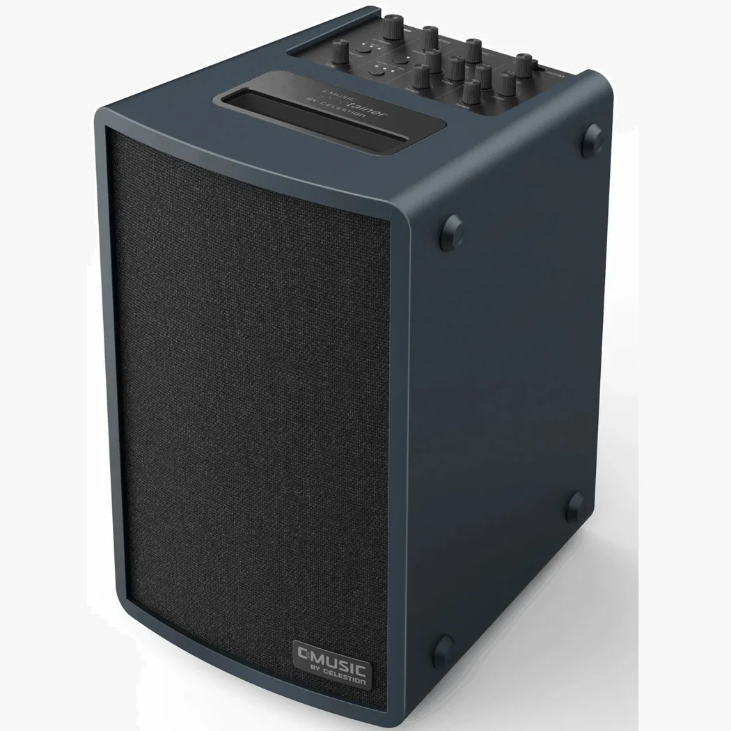 C-Music Hometainer 6 Wireless Bluetooth Portable PA Loudspeaker with Built-In Mixer - Midnight Blue