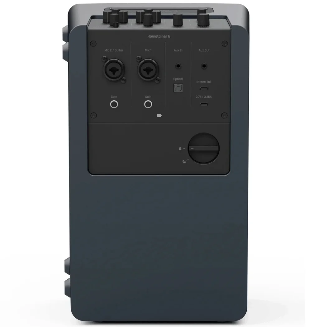 C-Music Hometainer 6 Wireless Bluetooth Portable PA Loudspeaker with Built-In Mixer - Midnight Blue