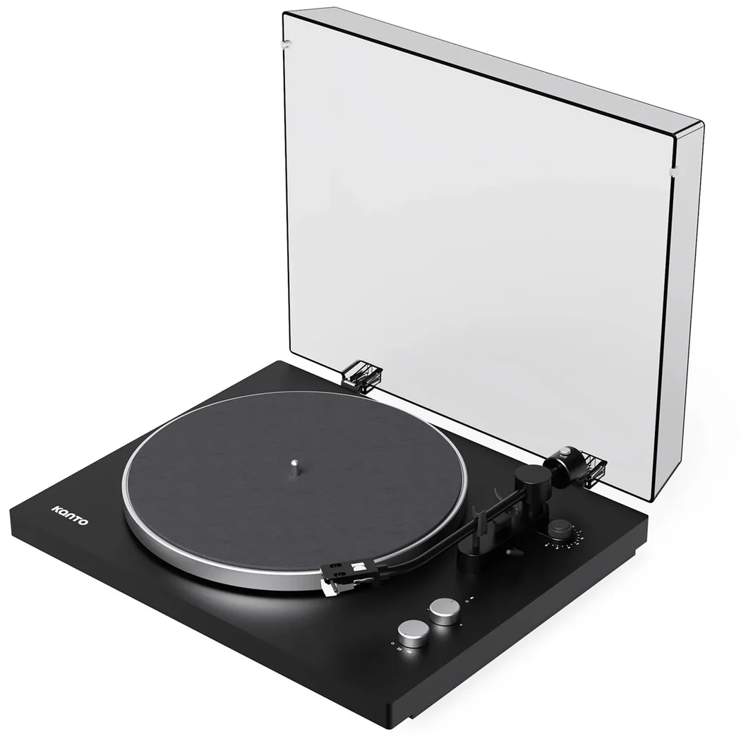 Kanto OBI3 G2 (2nd Gen) Semi-Automatic Wireless Bluetooth Belt-Drive Turntable - Black