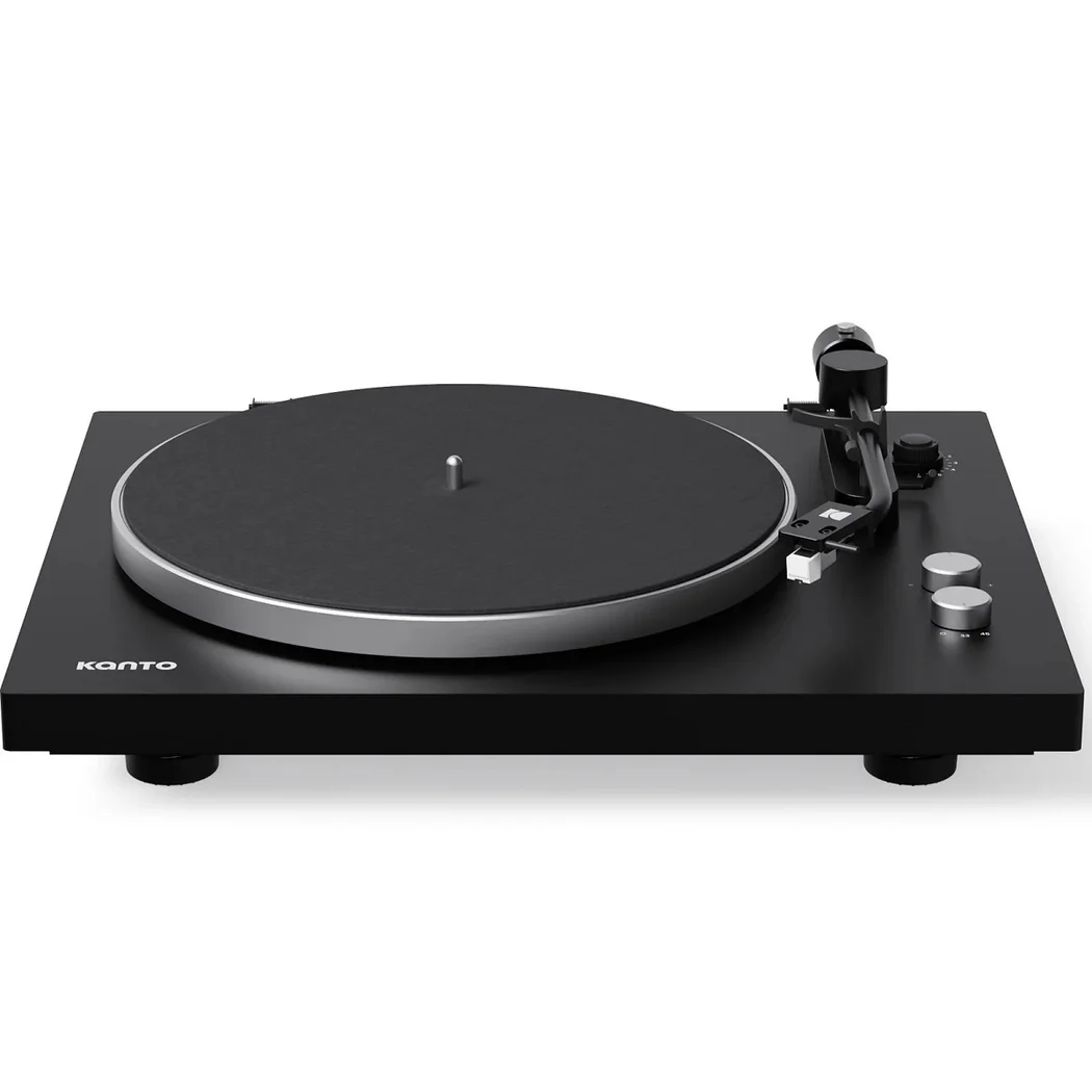 Kanto OBI3 G2 (2nd Gen) Semi-Automatic Wireless Bluetooth Belt-Drive Turntable - Black