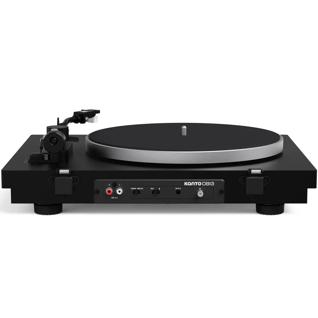 Kanto OBI3 G2 (2nd Gen) Semi-Automatic Wireless Bluetooth Belt-Drive Turntable - Black