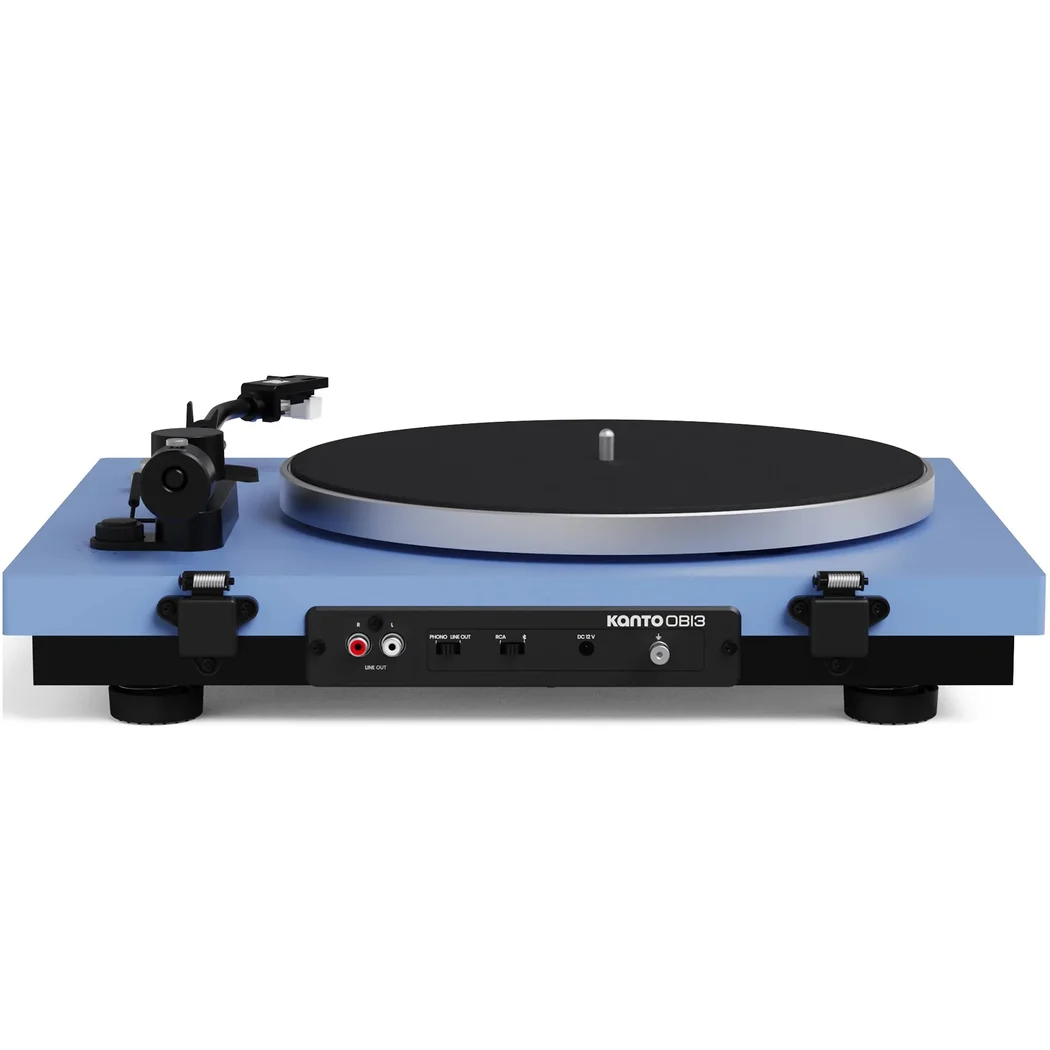 Kanto OBI3 G2 (2nd Gen) Semi-Automatic Wireless Bluetooth Belt-Drive Turntable - Blue