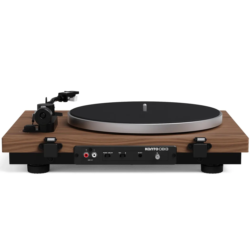 Kanto OBI3 G2 (2nd Gen) Semi-Automatic Wireless Bluetooth Belt-Drive Turntable - Walnut