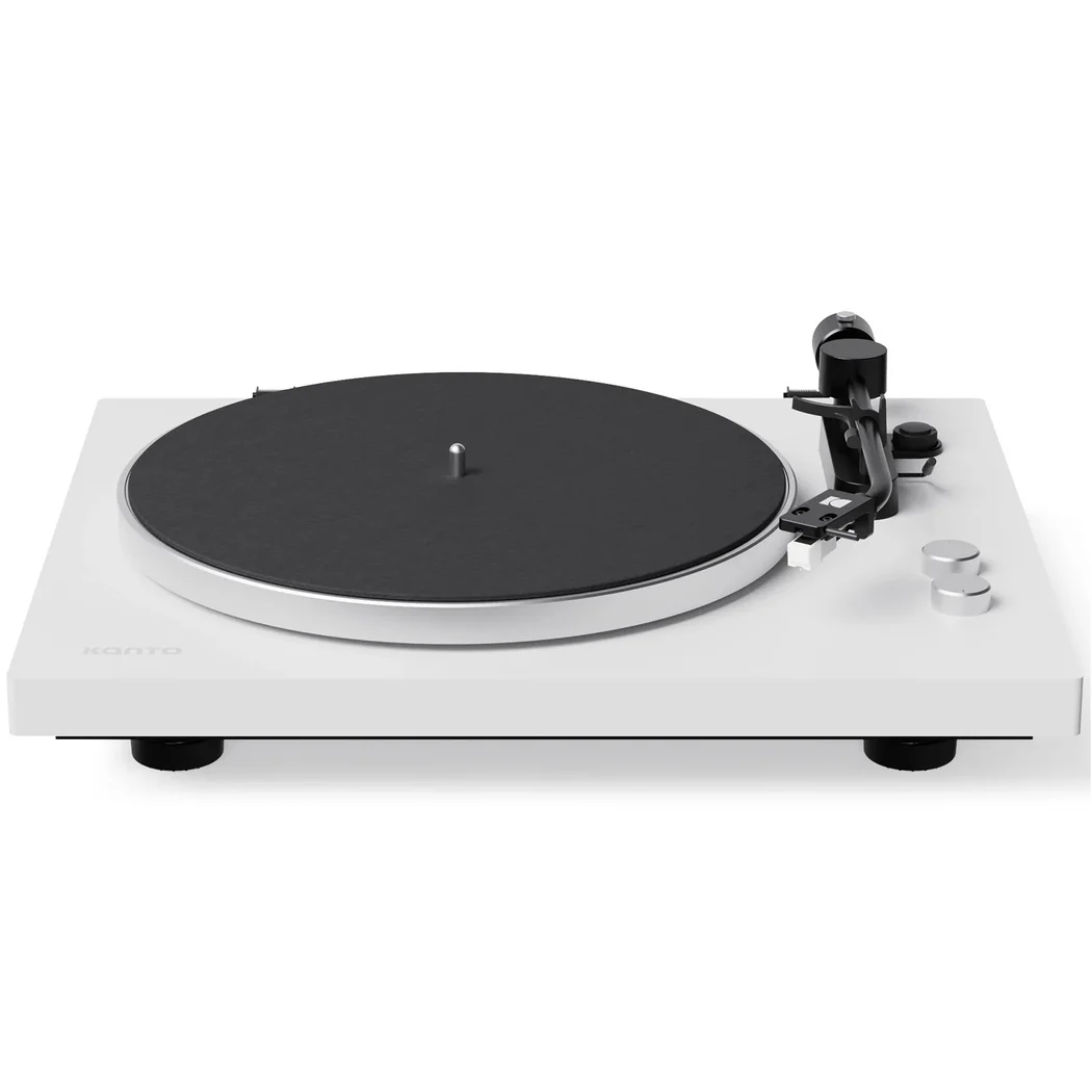 Kanto OBI3 G2 (2nd Gen) Semi-Automatic Wireless Bluetooth Belt-Drive Turntable - White