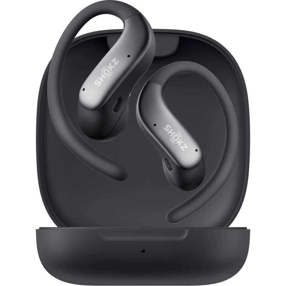 Shokz OpenFit Air 2 True Wireless Bluetooth Air Conduction Open-Ear Earphone with Mic - Black