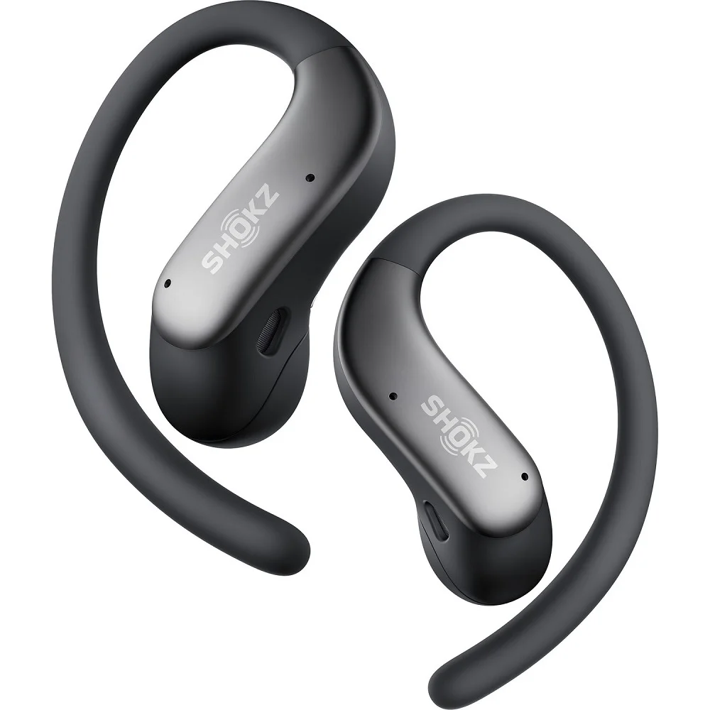 Shokz OpenFit Air 2 True Wireless Bluetooth Air Conduction Open-Ear Earphone with Mic - Black