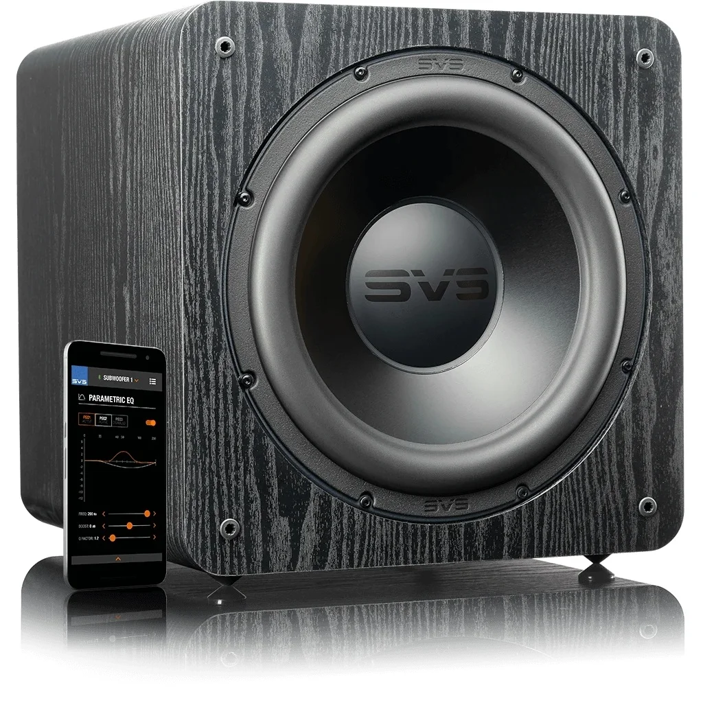 SVS SB-2000 Pro Sealed 12-inch Powered Subwoofer - Premium Black Ash