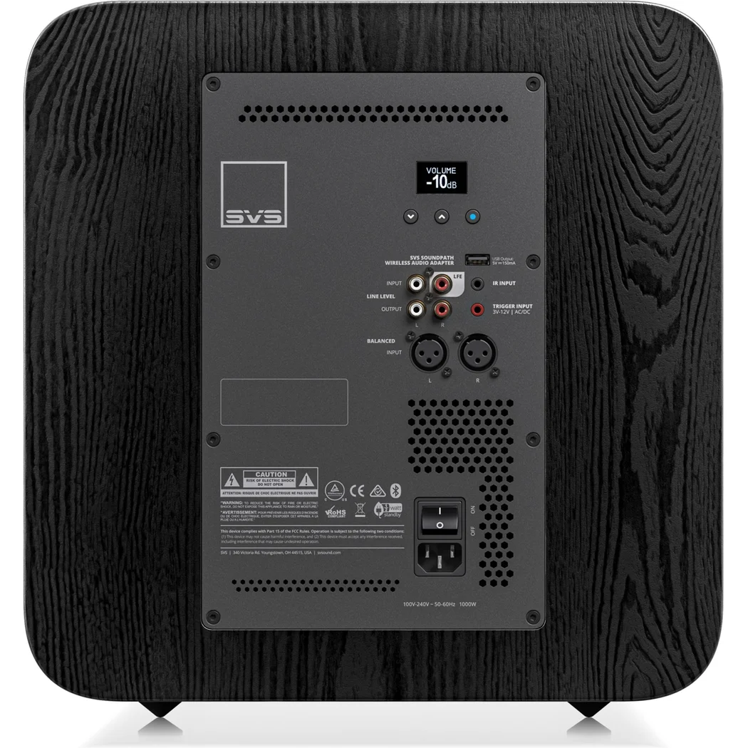 SVS SB-3000 REvolution 13-inch Powered Subwoofer Premium Black Ash