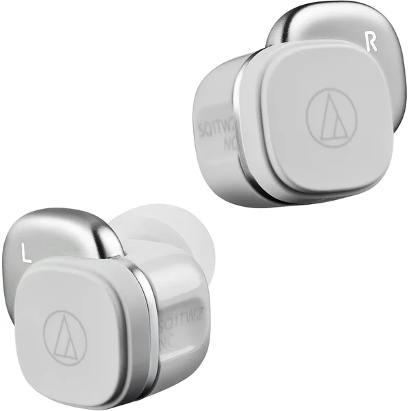 Audio-Technica ATH-SQ1TW2NC True Wireless Bluetooth Noise-Cancelling In-Ear Earphone with Mic - Grey