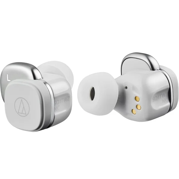 Audio-Technica ATH-SQ1TW2NC True Wireless Bluetooth Noise-Cancelling In-Ear Earphone with Mic - Grey