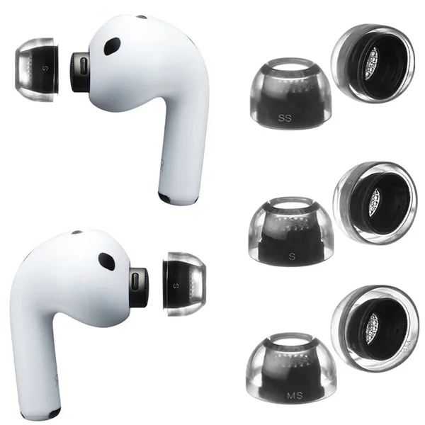 AZLA SednaEarfit Crystal 2 Liquid Silicone Rubber (LSR) Eartips for Apple AirPods Pro 3