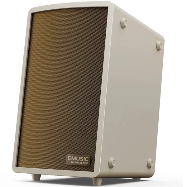 C-Music Hometainer 6 Wireless Bluetooth Portable PA Loudspeaker with Built-In Mixer - Cotton Grey