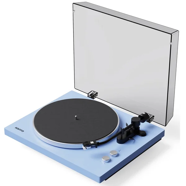 Kanto OBI3 G2 (2nd Gen) Semi-Automatic Wireless Bluetooth Belt-Drive Turntable - Blue