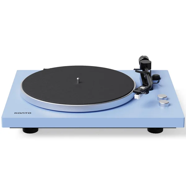 Kanto OBI3 G2 (2nd Gen) Semi-Automatic Wireless Bluetooth Belt-Drive Turntable - Blue