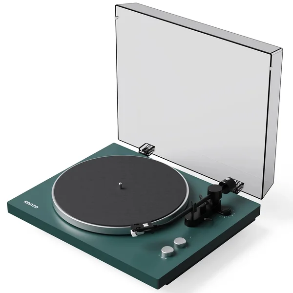 Kanto OBI3 G2 (2nd Gen) Semi-Automatic Wireless Bluetooth Belt-Drive Turntable - Green