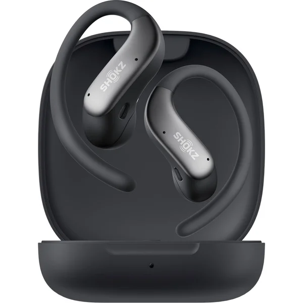 Shokz OpenFit Air 2 True Wireless Bluetooth Air Conduction Open-Ear Earphone with Mic - Black