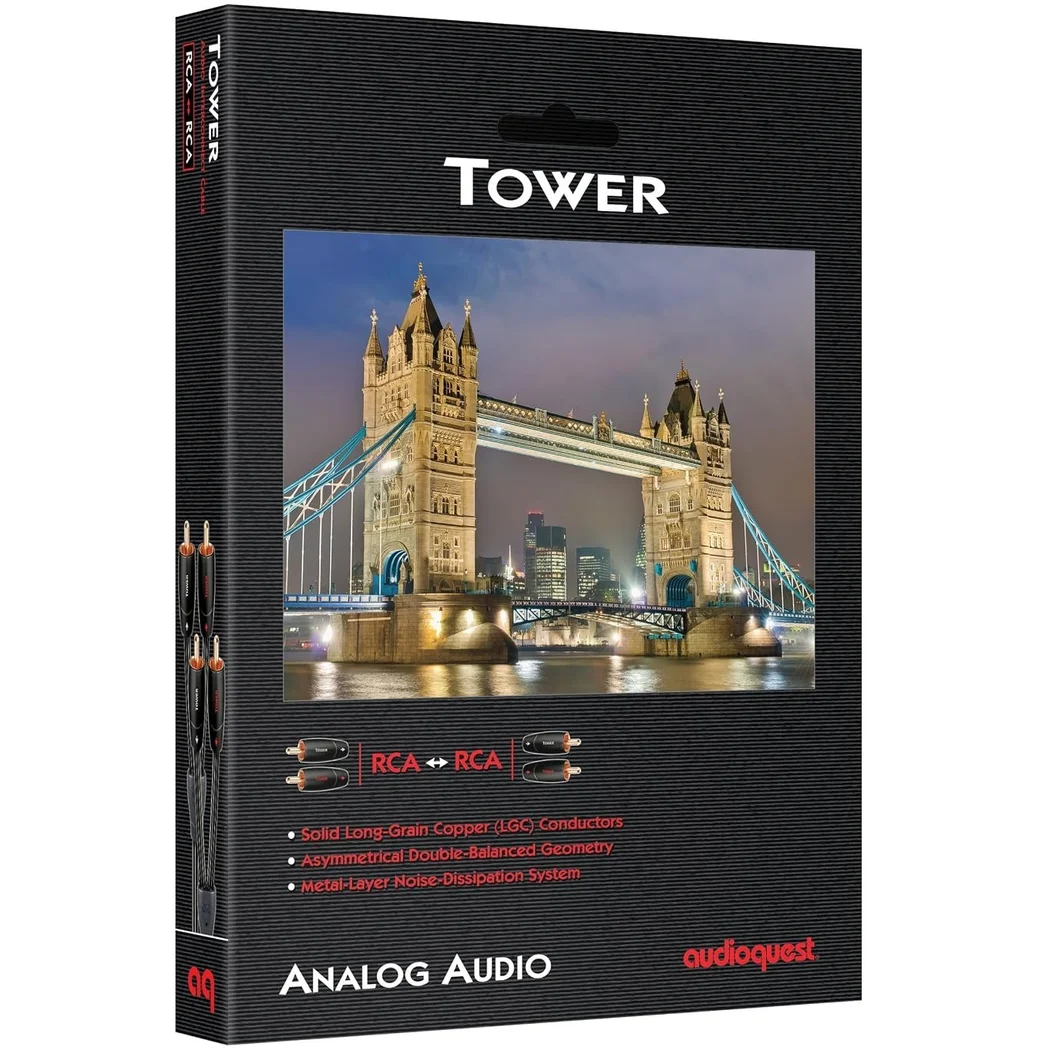 AudioQuest Tower 2 RCA to 2 RCA Interconnect Cable