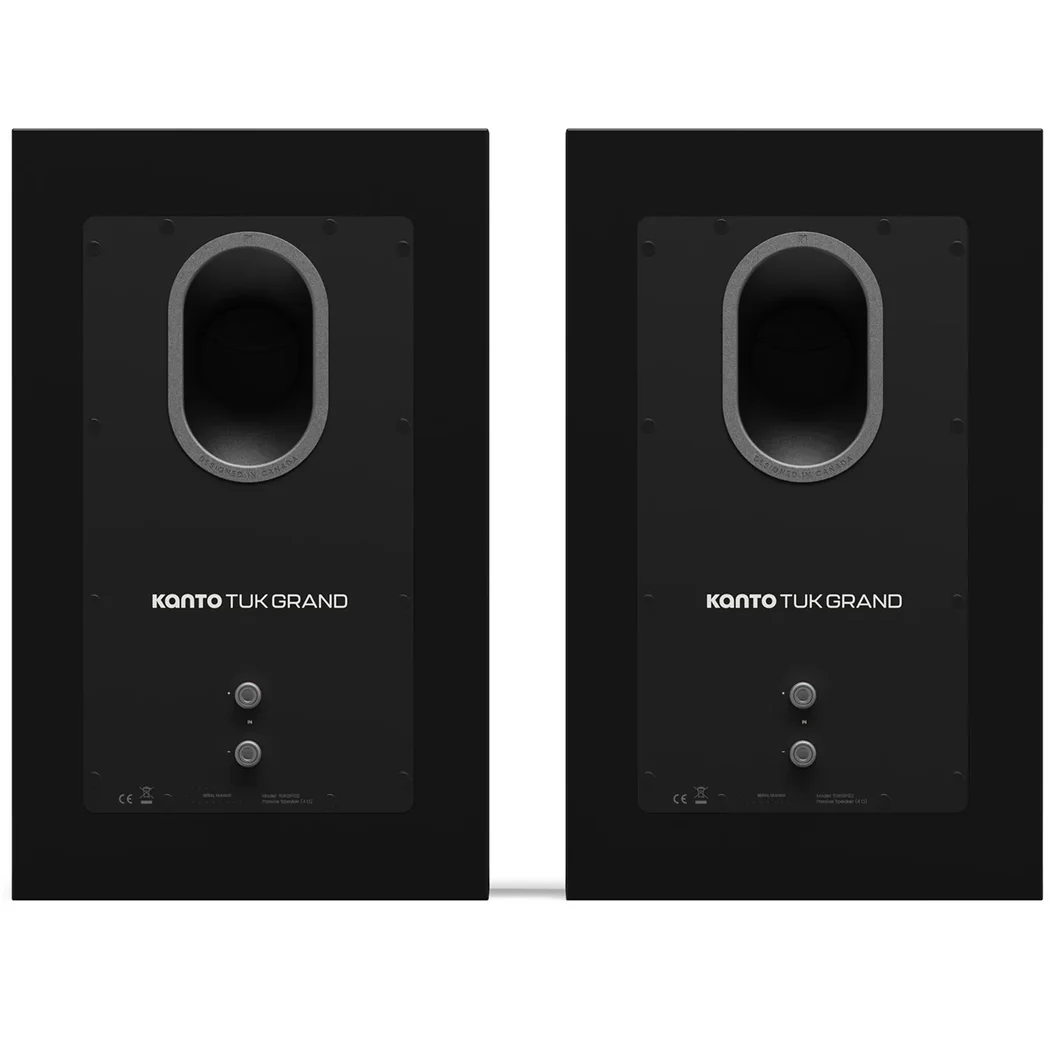 Kanto Tuk Grand G2 (2nd Gen) Passive Desktop Bookshelf Speakers - Black
