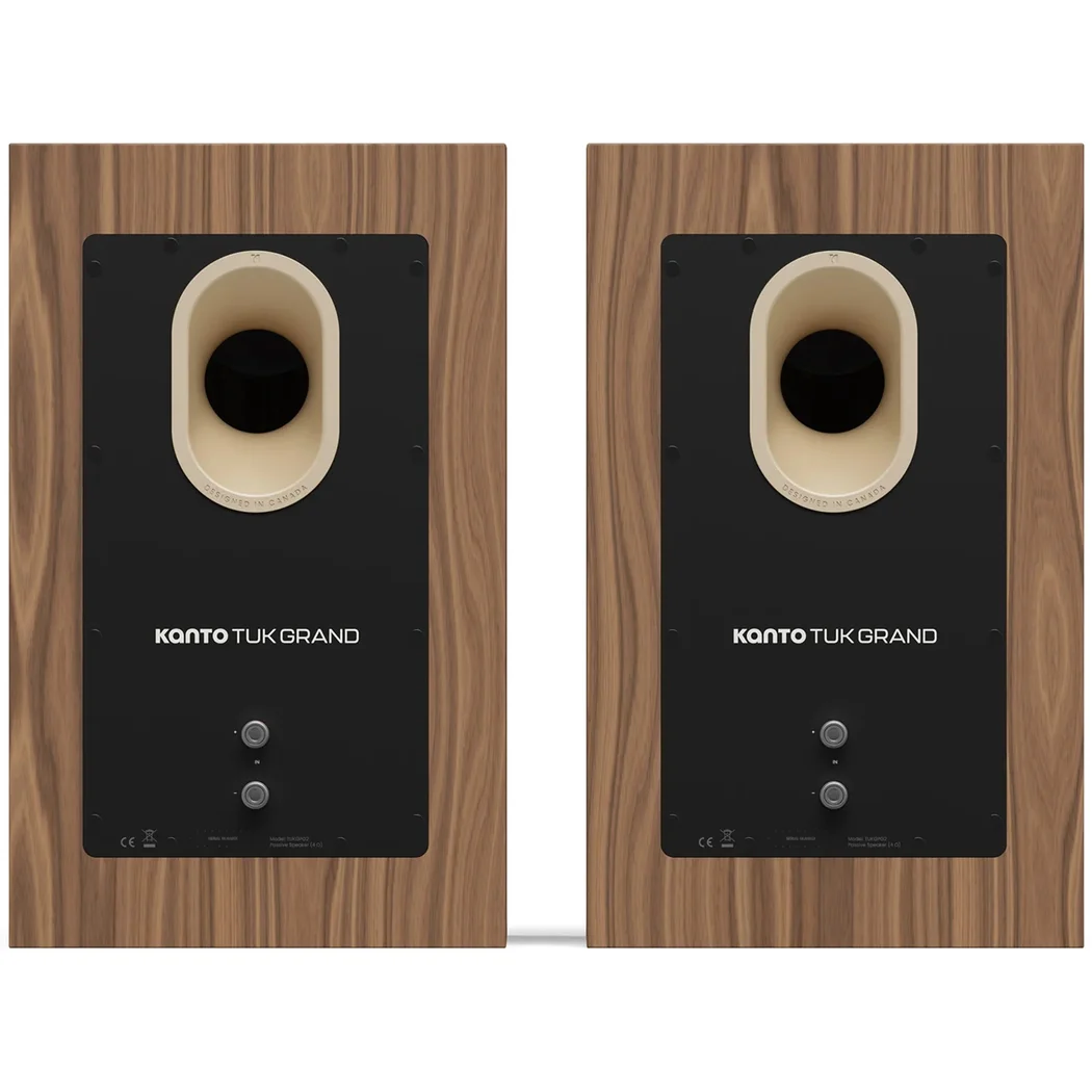 Kanto Tuk Grand G2 (2nd Gen) Passive Desktop Bookshelf Speakers - Walnut