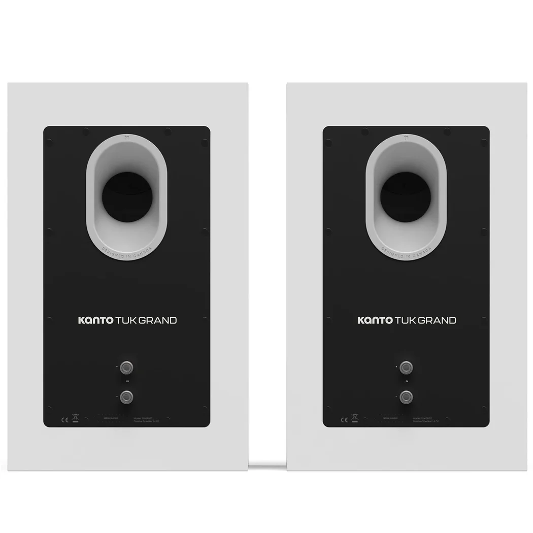 Kanto Tuk Grand G2 (2nd Gen) Passive Desktop Bookshelf Speakers - White