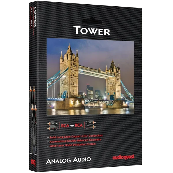 AudioQuest Tower 2 RCA to 2 RCA Interconnect Cable
