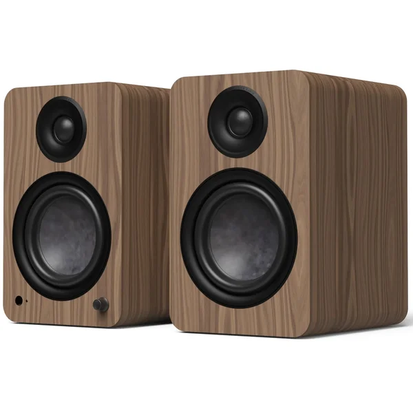 Kanto Yu6 G2 (2nd Gen) Wireless Bluetooth Desktop Bookshelf Speakers (with Phono Built-in) - Walnut