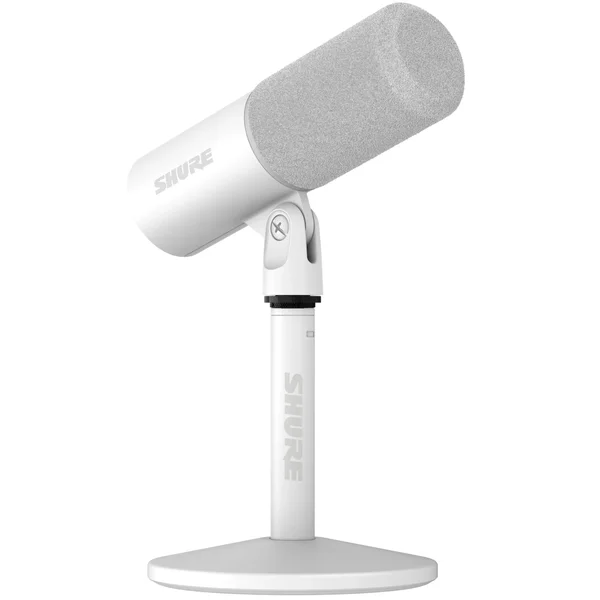 Shure MV6 Gen 2 Gaming Cardioid Dynamic USB Microphone - White