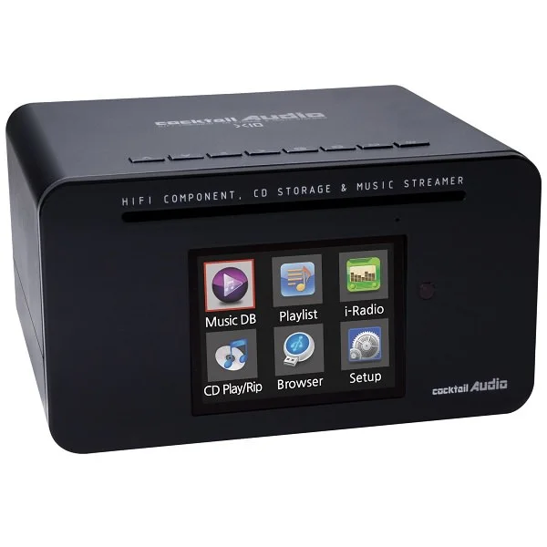 cocktailAudio X10 Component, CD Storage (Ripper) & Music Streamer All-in-one Smart Hi-Fi Media System
