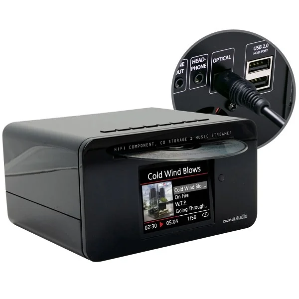 cocktailAudio X10 Component, CD Storage (Ripper) & Music Streamer All-in-one Smart Hi-Fi Media System
