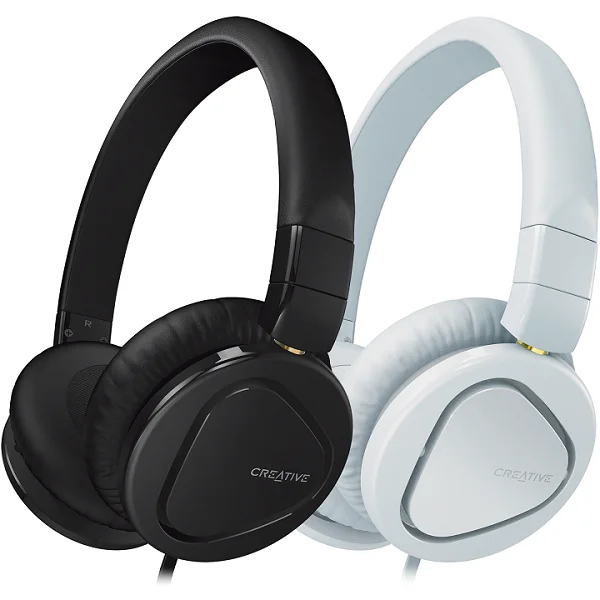 Creative Hitz MA2600 On-Ear Headphone with Mic - White
