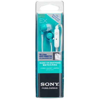Sony DR-EX14VP In-Ear Earphone with Mic - Blue