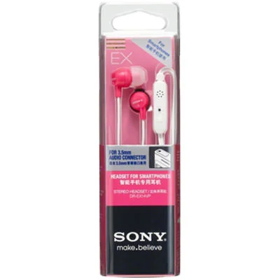 Sony DR-EX14VP In-Ear Earphone with Mic - Pink