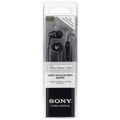 Sony DR-EX61IP In-Ear Earphone with Mic - Black