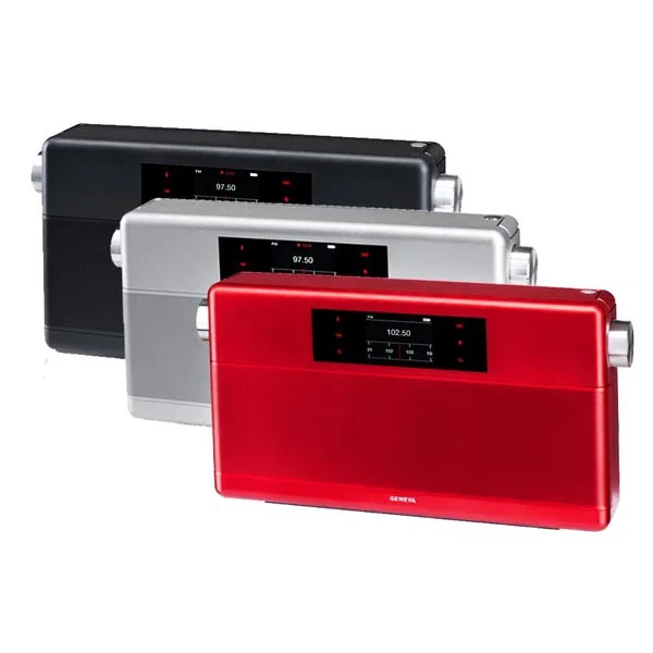 Geneva WorldRadio Wireless Bluetooth Speaker - Red